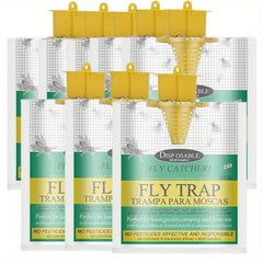 8pcs Fly Bag Swatter Trap Killer Catcher Cage Catch Flies