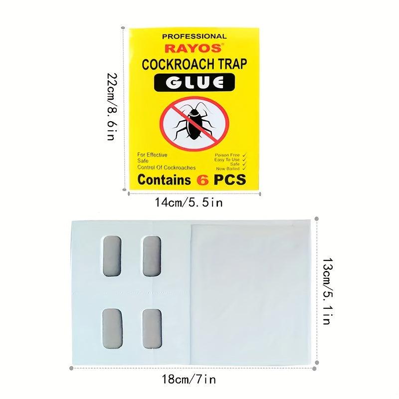 12 Pcs Cockroach Sticky Traps Pest Trap Boards