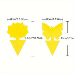 5pcs Sticky Fruit Fly Trap Gnat Yellow Sticky Bug Traps For Fly Pest Insect Trap