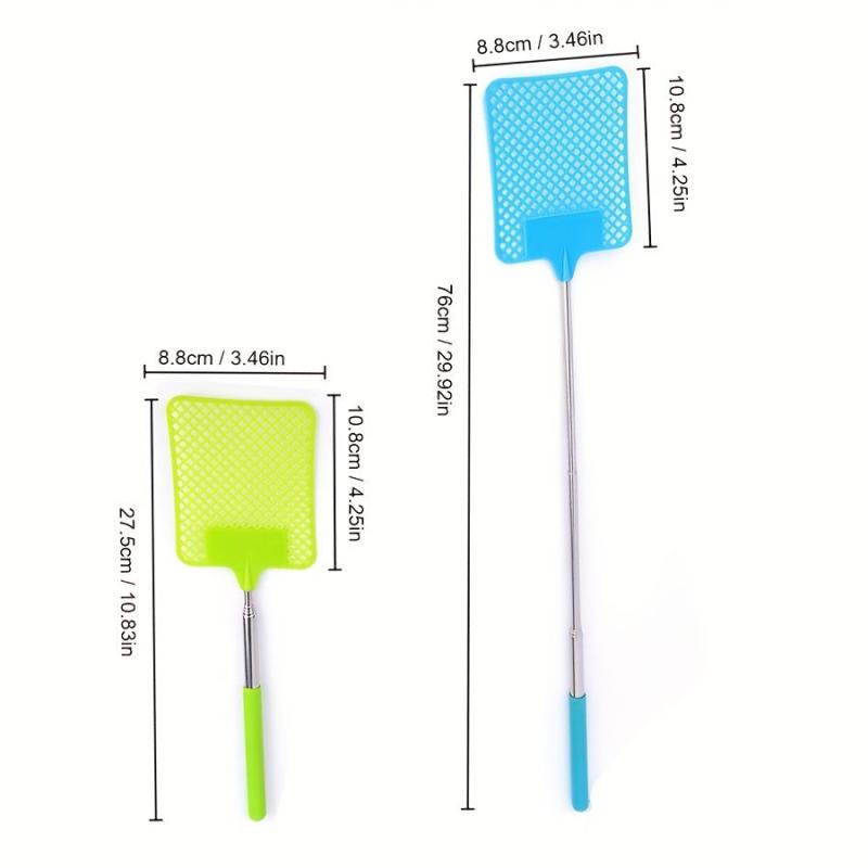 Creative Retractable Fly Swatter Durable Long Handle