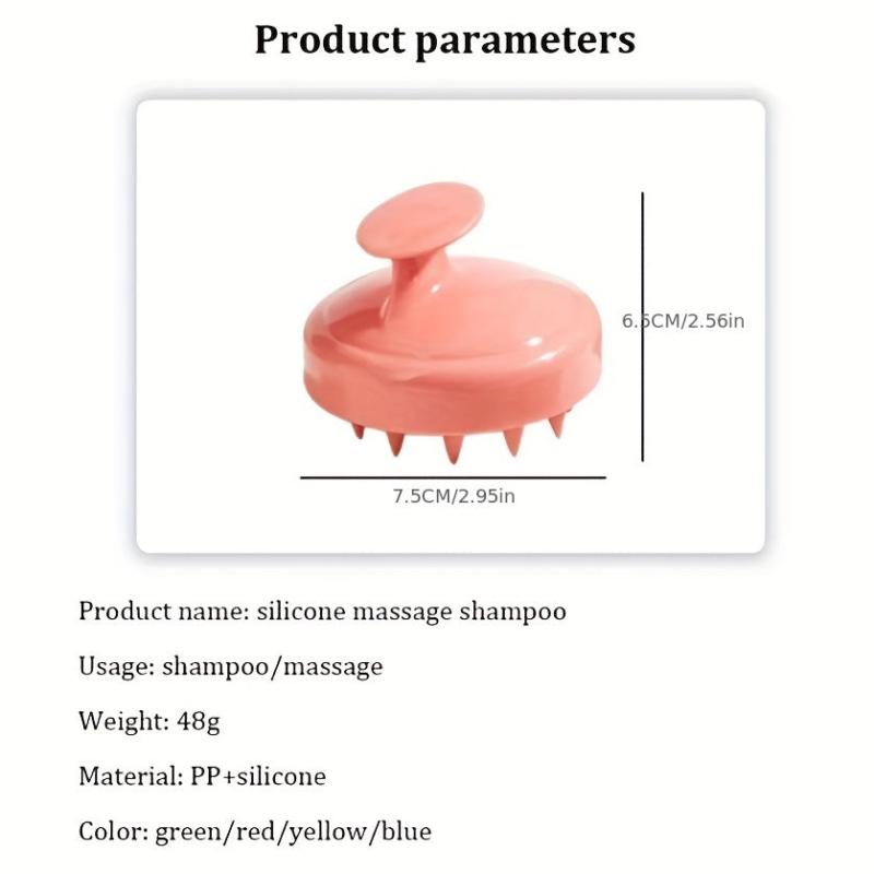 Silicone Head Massage Comb Scalp Cleaning Massage Brush
