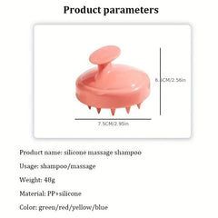 Silicone Head Massage Comb Scalp Cleaning Massage Brush