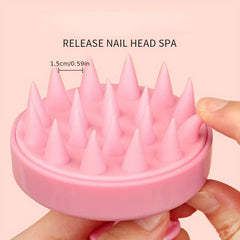 Silicone Head Massage Comb Scalp Cleaning Massage Brush