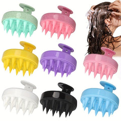 Silicone Head Massage Comb Scalp Cleaning Massage Brush