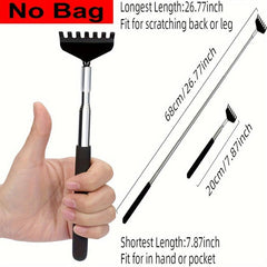 Portable Extendable Back Scratcher Metal Stainless Steel Telescoping Tool