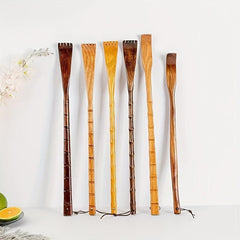 Portable Retractable Wooden Back Scratcher for Itchy Skin Relief