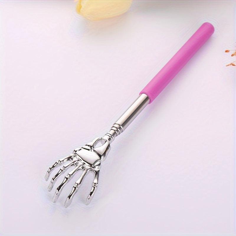 1pc Stainless Steel Telescopic Scratchy Massager