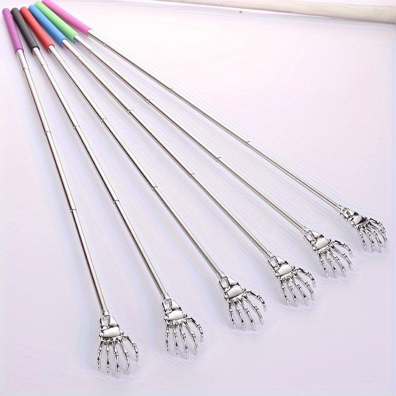 1pc Stainless Steel Telescopic Scratchy Massager