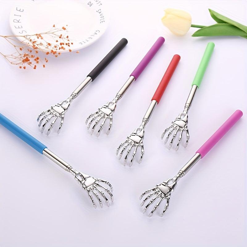 1pc Stainless Steel Telescopic Scratchy Massager
