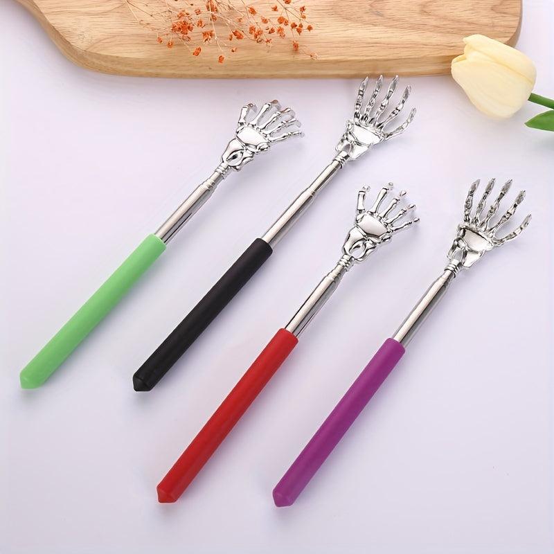 1pc Stainless Steel Telescopic Scratchy Massager