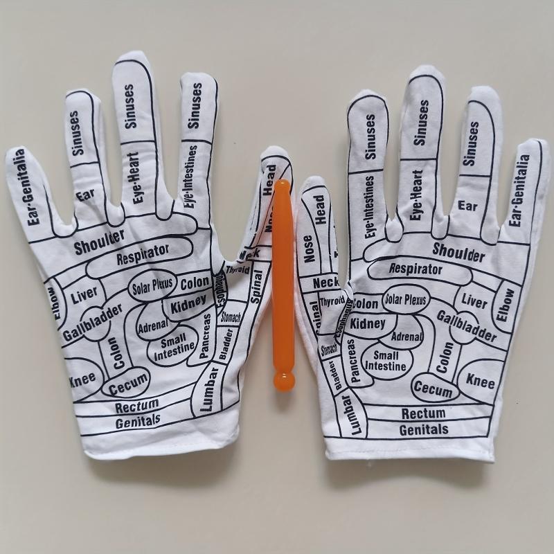 Acupress. Reflexology Gloves Hand Spa Tools Massage For Women And Men