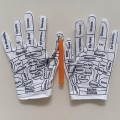Acupress. Reflexology Gloves Hand Spa Tools Massage For Women And Men