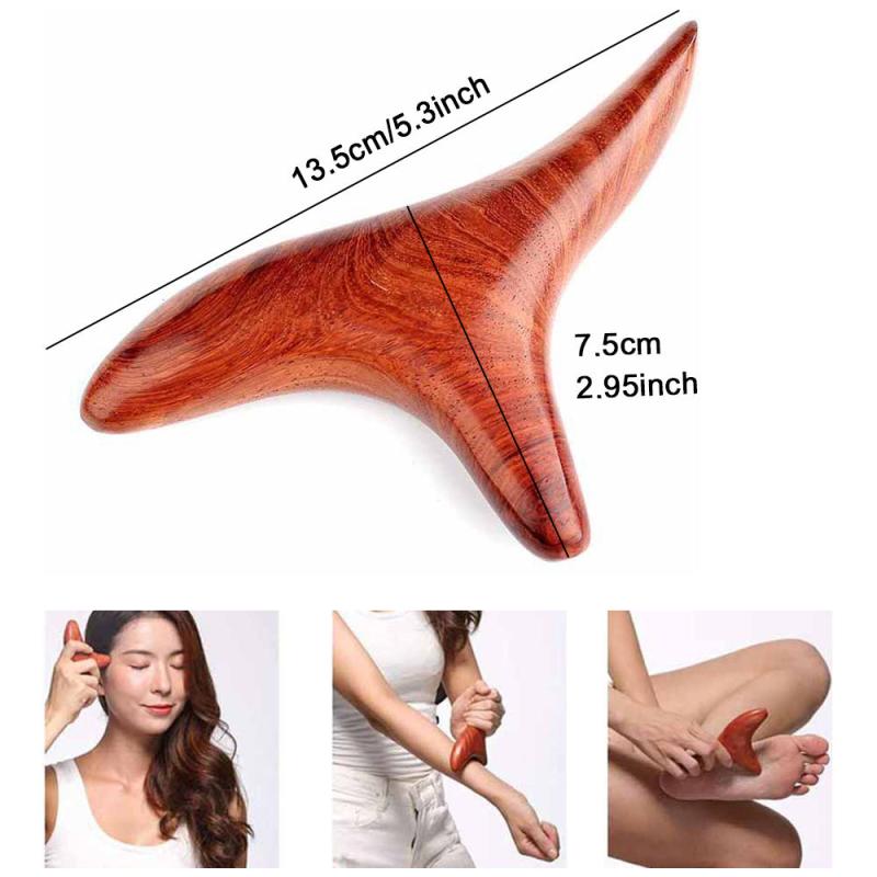 Wood Trigger Point Massage Gua Sha Tools for Lymphatic Drainage