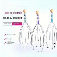 Octopus Head Massager Stainless Steel Claw Extractor