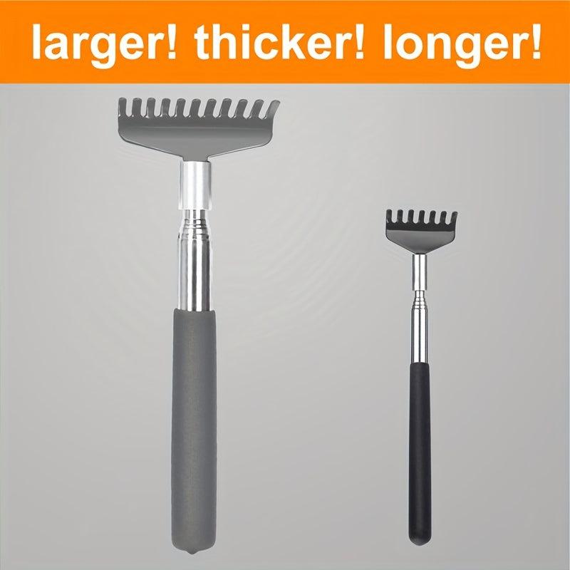 Oversized Back Scratcher Stainless Steel Telescoping Massage Tool