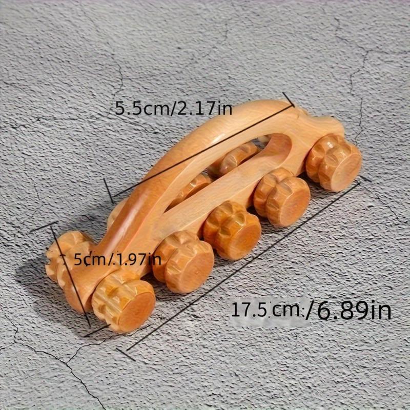 Wooden Roller Massager Soft Tissue for Muscle Relaxation Home Travel Use