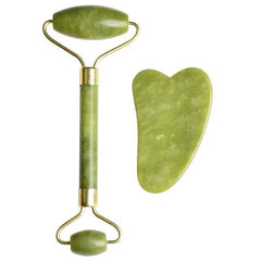 Jade Roller Natural Stone Massager Gua Sha Set For Face Eye Neck Skin Care
