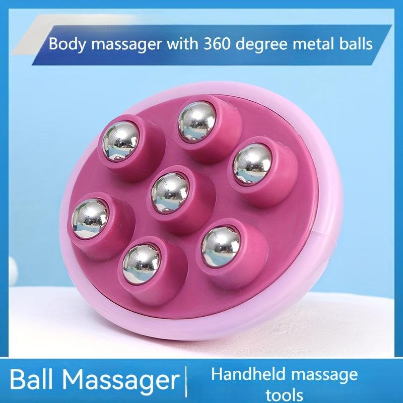 360 Metal Roller Ball Body Massager for Abdominal Hip Leg Arm Massage
