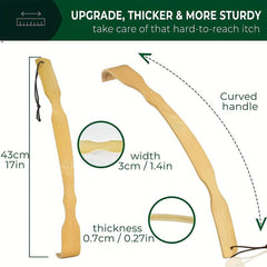 Bamboo Curved Long Handle Wooden Back Scratcher