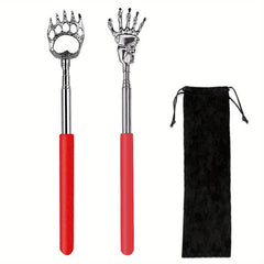 2 Pack Stainless Steel Back Scratcher Telescoping Massage Tool