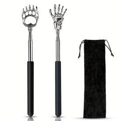 2 Pack Stainless Steel Back Scratcher Telescoping Massage Tool