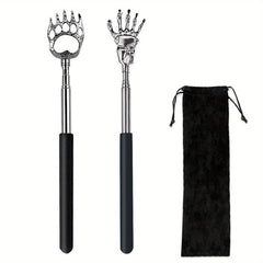 2 Pack Stainless Steel Back Scratcher Telescoping Massage Tool