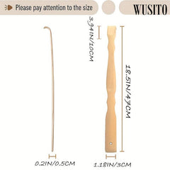Bamboo Back Scratcher Wooden Long Handle Portable Scratcher