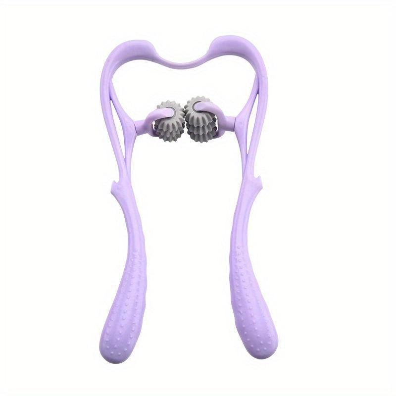 6 Rounds Cervical Spine Massager Clip - Manual Neck Waist Rotary Massage Tool
