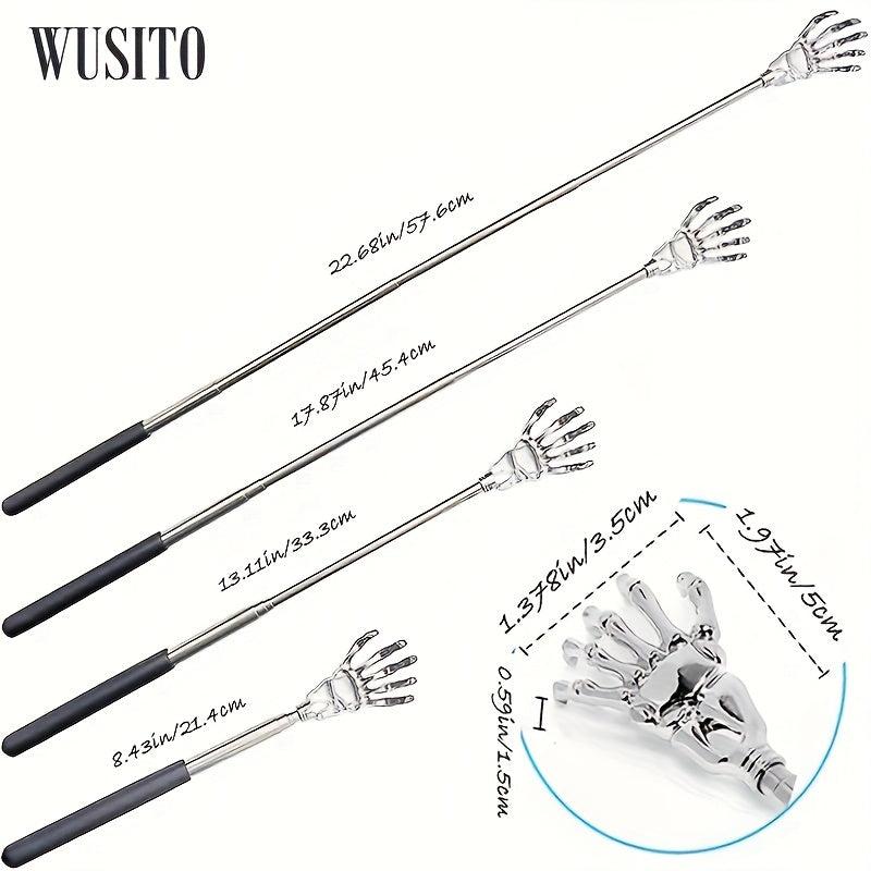 2Pack Back Scratcher Stainless Steel Telescoping Massage Tool