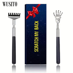 2Pack Back Scratcher Stainless Steel Telescoping Massage Tool