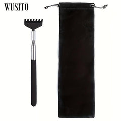 Telescoping Stainless Steel Back Scratcher with Gift Bag - Portable Massage Tool