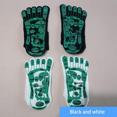 Acupressure Reflexology Socks Foot Massage 5 Toe Separate Socks