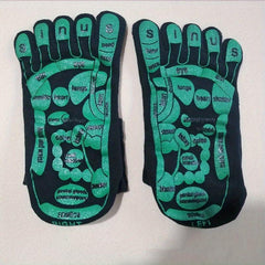 Acupressure Reflexology Socks Foot Massage 5 Toe Separate Socks
