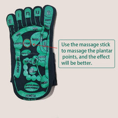 Acupressure Reflexology Socks Foot Massage 5 Toe Separate Socks