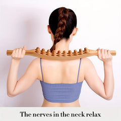 Wooden Massage Rolling Stick For Full Body Muscle Relaxation