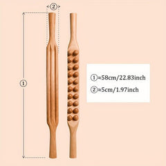 Wooden Massage Rolling Stick For Full Body Muscle Relaxation