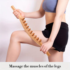 Wooden Massage Rolling Stick For Full Body Muscle Relaxation