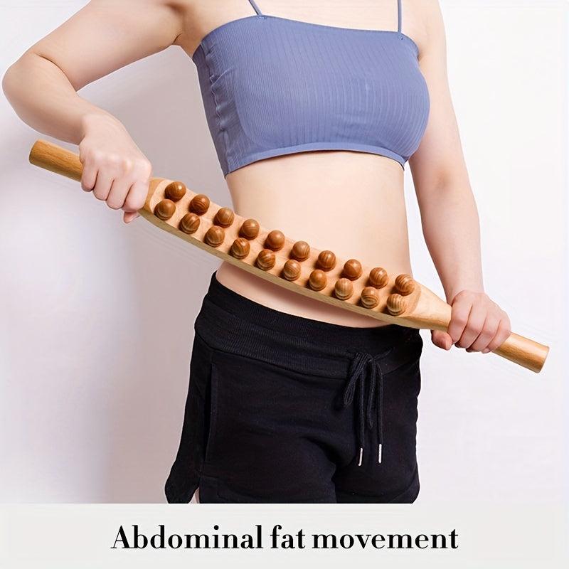 Wooden Massage Rolling Stick For Full Body Muscle Relaxation