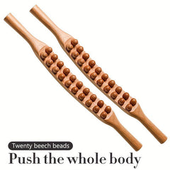 Wooden Massage Rolling Stick For Full Body Muscle Relaxation