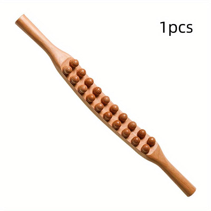 Wooden Massage Rolling Stick For Full Body Muscle Relaxation