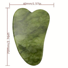 Natural Jade Facial Massager Gua Sha Stone Scraping Board Acupoint Eye Massager