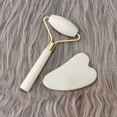 Natural Jade Facial Massager Gua Sha Stone Scraping Board Acupoint Eye Massager