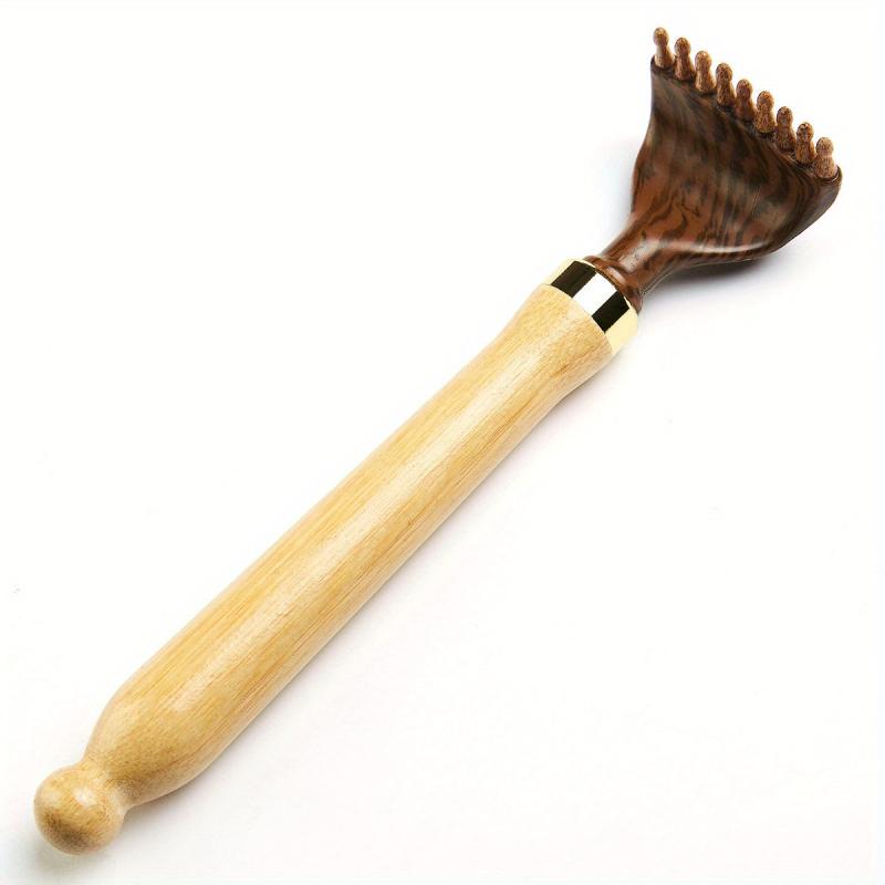 Bamboo Back Scratcher Retractable Long Handle Portable Scraper
