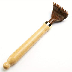 Bamboo Back Scratcher Retractable Long Handle Portable Scraper