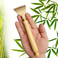 Bamboo Back Scratcher Retractable Long Handle Portable Scraper