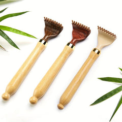 Bamboo Back Scratcher Retractable Long Handle Portable Scraper