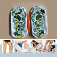 Illustrated Acupoint Socks Massage Socks with Massage Stick