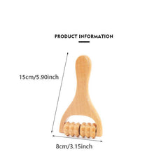 Wooden Roller Massager for Body Therapy Foot Face Shoulder Neck