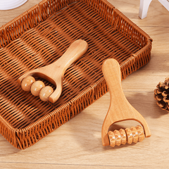 Wooden Roller Massager for Body Therapy Foot Face Shoulder Neck