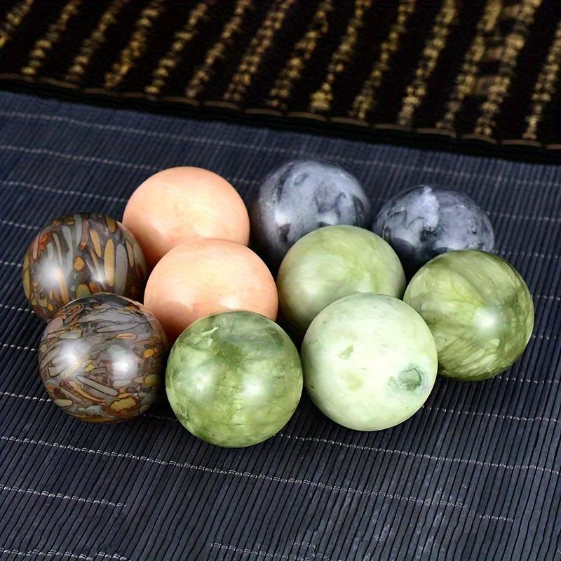 2 Inch Natural Jade Fitness Handball Quartz Ball Relaxation Massage Stone